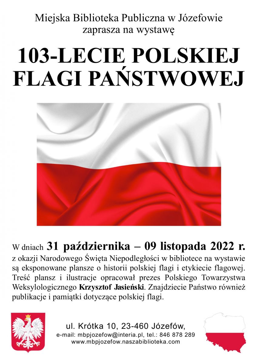 Wystawa 103-lecie polskiej flagi państwowej